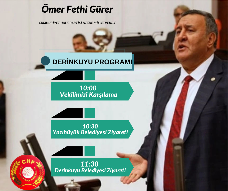 Ömer Fethi Gürer Derinkuyu’ya Geliyor.